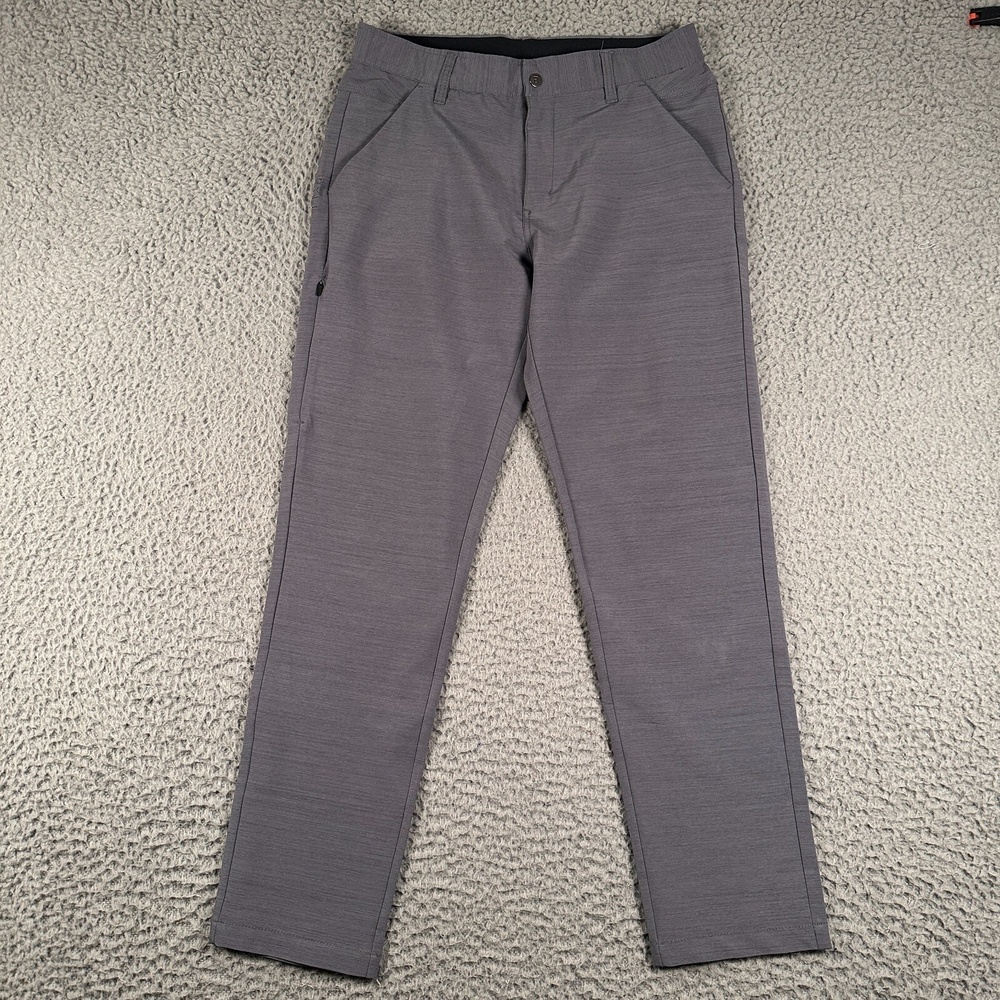 BYLT Kinetic Pants Mens 33(32‎ Fits) Gray Performance Stretch Tapered Golf